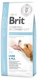 Brit VET Brit Veterinary Diet Obesity Lamb&Pea Sucha Karma dla psa op 12kg - Sucha karma dla psów - miniaturka - grafika 1