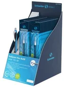 Wkłady do długopisów - Display wkładów do długopisu SCHNEIDER Slider 755, XB, format G2, mix kolorów - miniaturka - grafika 1