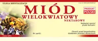 Akcesoria do hodowli zwierząt - Etykiety na Miód Wielokwiatowy (100szt) - wzór E12 - miniaturka - grafika 1