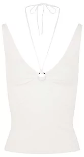 Morgan damski sweter MSTEFI Ecru TL, Off White, L - Swetry damskie - miniaturka - grafika 1