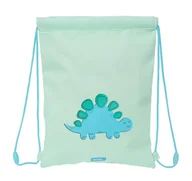 Plecaki - Safta PREESCOLAR DINO Plecak z płaskim workiem, plecak dla dzieci w różnym wieku, wygodny i wszechstronny, jakość i wytrzymałość, 26 x 34 cm, Zielony, M, Casual - miniaturka - grafika 1