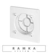 Kratki wentylacyjne - Awenta Ramka RWO100 do panelu fi100mm biała - miniaturka - grafika 1