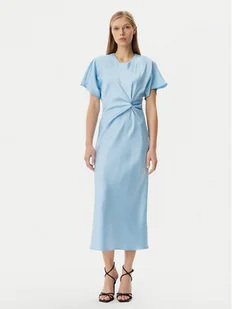 Rinascimento Sukienka koktajlowa CFC0122932003 Błękitny Regular Fit - Sukienki - miniaturka - grafika 1