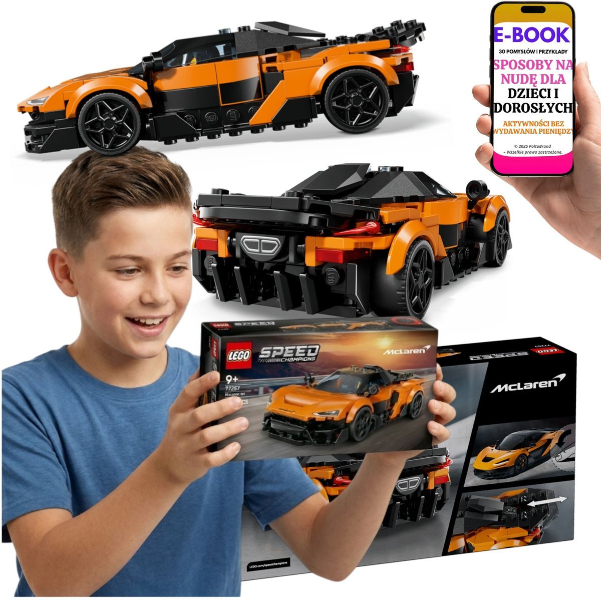 LEGO SPEED CHAMPIONS 77257 McLaren W1 Supersamochód LEGO + E-BOOK-3