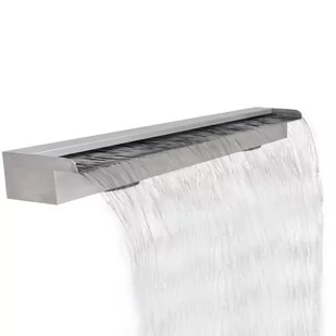 vidaXL vidaXL Fontanna / Wodospad do basenu Prostokątny ze stali nierdzewnej 120 cm - Fontanny ogrodowe - miniaturka - grafika 1