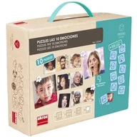 Zabawki interaktywne dla dzieci - Puzzle edukacyjne Wyrażanie emocji / Akros - miniaturka - grafika 1