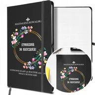 Notesy i bloczki - NOTES A5 z Gumką Prezent DZIEŃ NAUCZYCIELA Wzory - miniaturka - grafika 1