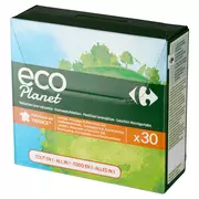 Inne artykuły czyszczące - Carrefour Eco Planet All in 1 Tabletki do zmywarki 480 g (30 x 16 g) - miniaturka - grafika 1