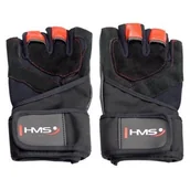 Rękawice do ćwiczeń - Rękawice fitness HMS RST01 ( M) Czarno-czerwony - miniaturka - grafika 1