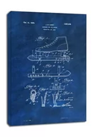 Obrazy i zdjęcia na płótnie - Patent, Łyżwy Projekt z 1925 Niebieskie - obraz na płótnie Wymiar do wyboru: 90x120 cm - miniaturka - grafika 1