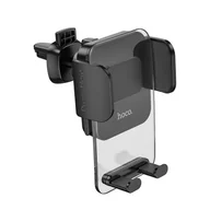 Uchwyty samochodowe do telefonów - HOCO uchwyt samochodowy do kratki wlotu Exquisite CA117 space black - miniaturka - grafika 1