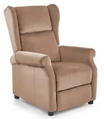 Fotele - Beżowy rozkładany fotel wypoczynkowy - Nika 2X - miniaturka - grafika 1