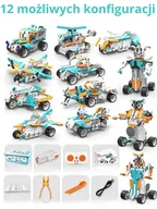 Klocki - Duży zestaw klocków konstrukcyjnych do programowania, programowanie, klocki napędowe, sterowanie z poziomu aplikacji na telefon lub tablet - miniaturka - grafika 1