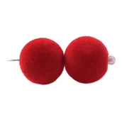 Zestawy biżuterii dla kobiet - Korale zamszowe 16 mm ( 3szt ) Czerwone - miniaturka - grafika 1