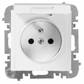 Gniazdka elektryczne - Gniazdo pojedyncze IP44 Biały VESTRA ELEKTRO-PLAST - miniaturka - grafika 1