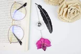 Zakładka do książki - zerwany kwiat 2 - Zakładki do książek - miniaturka - grafika 1