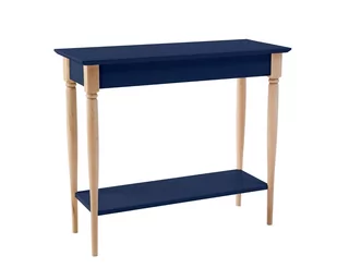 Konsola MAMO z Półką 85x35cm - Granatowa - Konsole i sekretarzyki - miniaturka - grafika 1