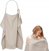 Chusty do noszenia dzieci - CHUSTA DO KARMIENIA PIERSIĄ MUŚLINOWA OKRYCIE BAWEŁNA 75x110 KOMFORTOWA - miniaturka - grafika 1