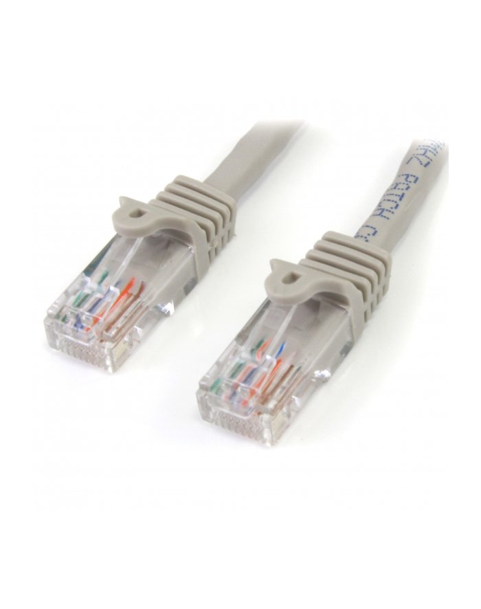 2M GRAY CAT 5E PATCH CABLE StarTech.com 2m Cat5e RJ45 UTP Netzwerkkabel Snagless - Cat 5e Patchkabel - Grau - Stecker / Stecker 45PAT2MGR