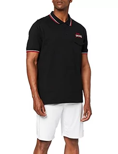 Koszulki męskie - Lonsdale Lynton męska koszulka polo, czarny, L - grafika 1