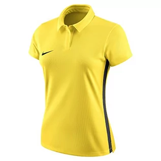 Koszulki męskie - Nike Męski T-shirt W Nk Dry Acdmy18 Polo Ss żółty Tour Yellow/Anthracite/(Black) S - grafika 1