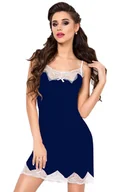 Piżamy damskie - HALKA LAILA WISKOZA GRANAT - D Karen - miniaturka - grafika 1