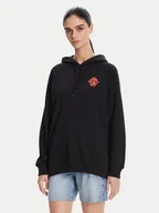 Bluzy damskie - Volcom Bluza Truly Stoked B4112501 Czarny Oversize - miniaturka - grafika 1
