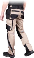 Odzież robocza - Spodnie ochronne do pasa beżowo-czarny roz.60 - miniaturka - grafika 1