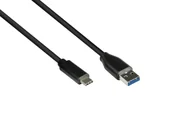 Kable USB - Alcasa GC-M0130 kabel USB USB 3.2 Gen 1 (3.1 Gen 1) 5 m USB A USB C Czarny - miniaturka - grafika 1