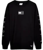 Koszulki męskie - Męska Bluza Tommy Hilfiger Długi Rękaw DM0DM12554BDS r.XS - miniaturka - grafika 1