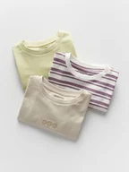 Bluzki dla niemowląt - Reserved - Longsleeve 3 pack - złamana biel - miniaturka - grafika 1