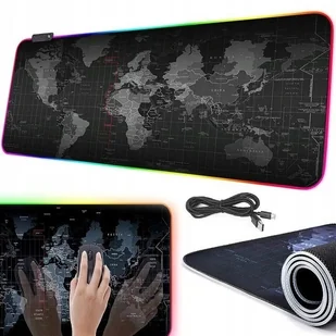 Podświetlana podkładka pod myszkę gamingowa rgb led xxl mata na biurko - Podkładki pod mysz - miniaturka - grafika 1