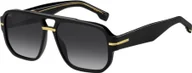 Okulary przeciwsłoneczne - Męskie okulary przeciwsłoneczne Boss BOSS 1718/S BLACK/GREY SHADED 57/15/150 - miniaturka - grafika 1
