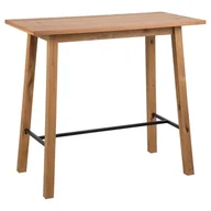 Stoły - Actona Stół Barowy Canlo 105X117 Naturalny + Czarny - miniaturka - grafika 1