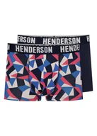 Majtki męskie - Bokserki Shield Henderson 2-pak navy, niebieski, czerwony 2XL - miniaturka - grafika 1