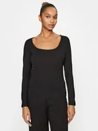 Piżamy damskie - Calvin Klein Underwear Koszulka piżamowa 000QS7006E Czarny Regular Fit - miniaturka - grafika 1