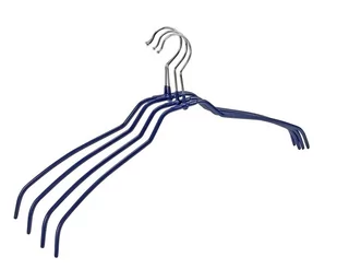 Wenko Wieszaki na ubrania Slim, granatowe, 4 szt. (10412411100) - Wieszaki i stojaki - miniaturka - grafika 1