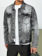 Kurtki męskie - Kurtka męska jeansowa czarna Dstreet TX4689-M - miniaturka - grafika 1
