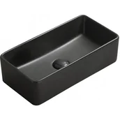 Umywalki - Mexen Nadia umywalka nablatowa 46 x 23 cm czarna mat - 21614685 - miniaturka - grafika 1