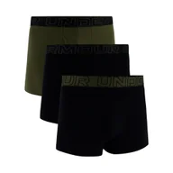 Majtki męskie - Bokserki męskie Under Armour Perf Cotton Solid 3in 3Pack Black XXL - miniaturka - grafika 1
