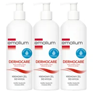 Kosmetyki kąpielowe dla dzieci - Zestaw Emolium Dermocare kremowy żel do mycia od 1 miesiąca 3 x 400 ml - miniaturka - grafika 1