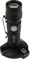 Latarki - RS PRO Latarka akumulatorowa LED czarna w aluminiowej obudowie, 300 lm / 100 m, 93 mm - miniaturka - grafika 1