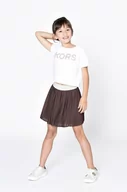 Spódnice - Michael Kors spódnica dziecięca kolor brązowy mini rozkloszowana - miniaturka - grafika 1