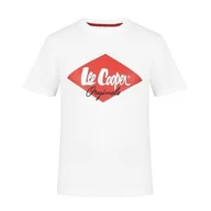 Koszulki męskie - Koszulka Lee Cooper Logo biała, Rozmiar XXL - miniaturka - grafika 1