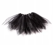 Sukienki i spódniczki dla dziewczynek - Czarna Spódniczka Z Brokatem Tiul Tutu - miniaturka - grafika 1