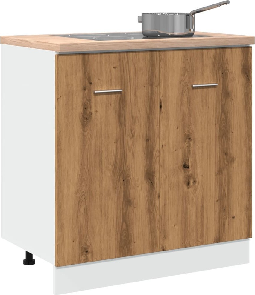vidaXL vidaXL Szafka pod zlew, kolor dąb artisan, 80x46x81,5 cm
