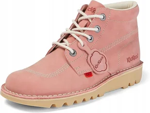 KICKERS DZIEWCZĘCE BOTKI RÓŻOWE SKÓRZANE 37 Ż5F - Botki damskie - miniaturka - grafika 1