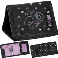 Portfele - BeUniq Portfel Stitch Czarny DS24EE-882 - miniaturka - grafika 1