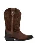 Botki damskie - REPLAY Sztyblety GWN99.000.C0005L Brązowy - miniaturka - grafika 1