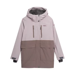Kurtka snowboardowa damska 4F F331 beige S - Kurtki narciarskie - miniaturka - grafika 1